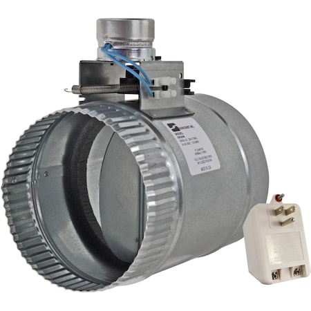 Suncourt 6" Fully Adjustable Motorized Airflow Control Damper - Normally Open ZO206